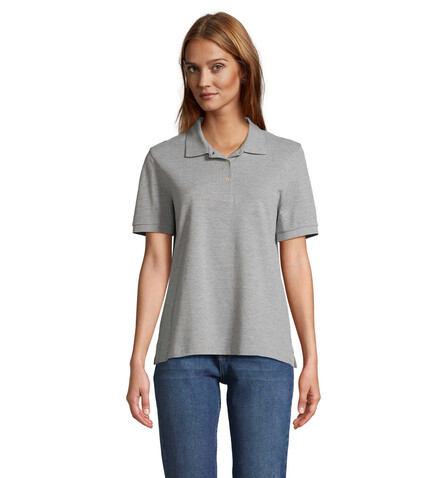 PACIFIC DAMEN POLO - Grau-Melange 2 bedrucken, Art.-Nr. S04440-GY-M PACIFIC DAMEN POLO - Grau-Melange 2 bedrucken, Art.-Nr. S04440-GY-M