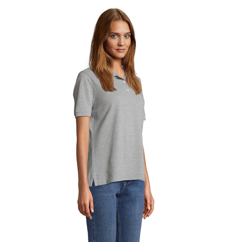 PACIFIC DAMEN POLO - Grau-Melange 2 bedrucken, Art.-Nr. S04440-GY-M PACIFIC DAMEN POLO - Grau-Melange 2 bedrucken, Art.-Nr. S04440-GY-M