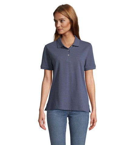 PACIFIC DAMEN POLO - Denim bedrucken, Art.-Nr. S04440-DM-XS