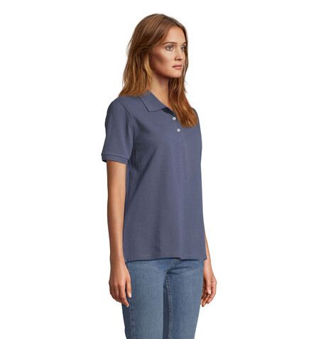 PACIFIC DAMEN POLO - Denim bedrucken, Art.-Nr. S04440-DM-XS