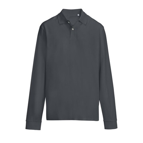 PACIFIC LSL POLO - Mausgrau bedrucken, Art.-Nr. S04441-MU-XS
