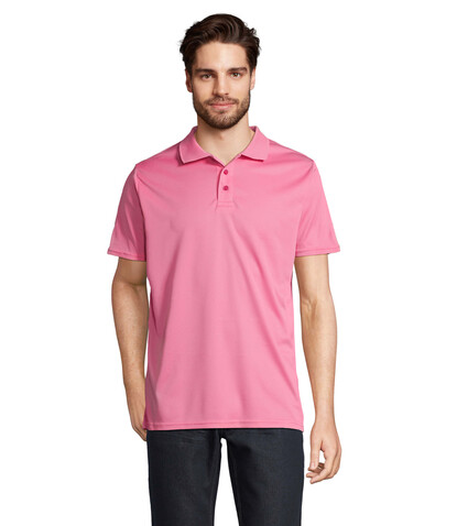 PITCHER UNISEX POLO - Ribbon Pink bedrucken, Art.-Nr. S04442-PI-S PITCHER UNISEX POLO - Ribbon Pink bedrucken, Art.-Nr. S04442-PI-S