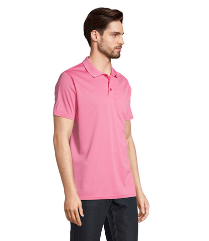 PITCHER UNISEX POLO - Ribbon Pink bedrucken, Art.-Nr. S04442-PI-S PITCHER UNISEX POLO - Ribbon Pink bedrucken, Art.-Nr. S04442-PI-S