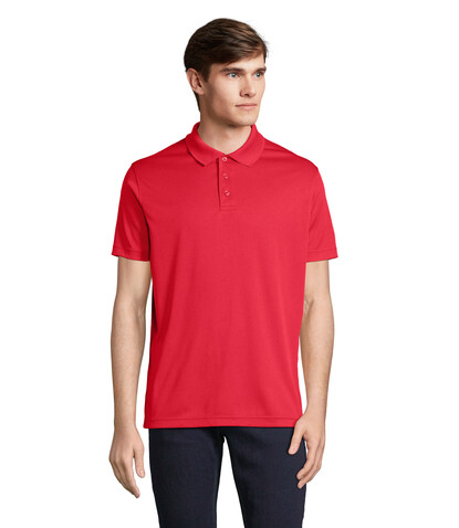 PITCHER UNISEX POLO - Red bedrucken, Art.-Nr. S04442-RD-S PITCHER UNISEX POLO - Red bedrucken, Art.-Nr. S04442-RD-S