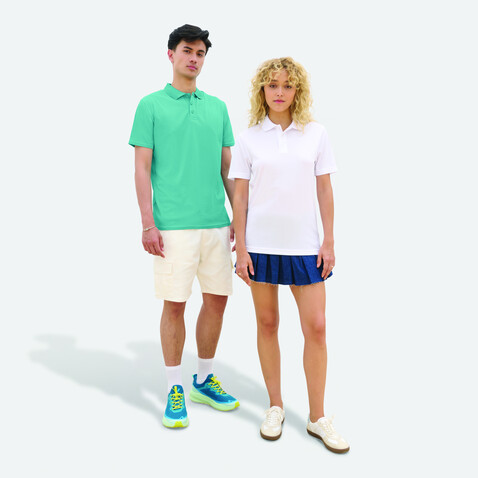 PITCHER UNISEX POLO - Pool Blue bedrucken, Art.-Nr. S04442-BP-S PITCHER UNISEX POLO - Pool Blue bedrucken, Art.-Nr. S04442-BP-S