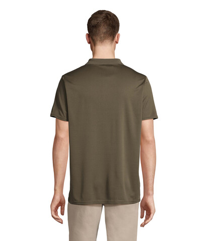 PITCHER UNISEX POLO - Army bedrucken, Art.-Nr. S04442-AR-S