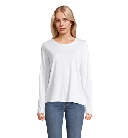 MONARCH DAMEN T-SHIRTS - White bedrucken, Art.-Nr. S04443-WH-XS MONARCH DAMEN T-SHIRTS - White bedrucken, Art.-Nr. S04443-WH-XS
