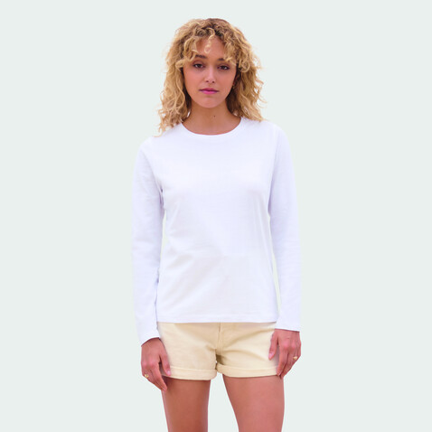 MONARCH DAMEN T-SHIRTS - White bedrucken, Art.-Nr. S04443-WH-XS MONARCH DAMEN T-SHIRTS - White bedrucken, Art.-Nr. S04443-WH-XS