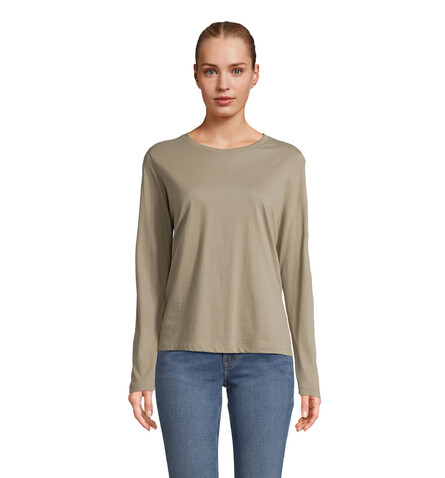 MONARCH DAMEN T-SHIRTS - Khaki bedrucken, Art.-Nr. S04443-KH-XXL