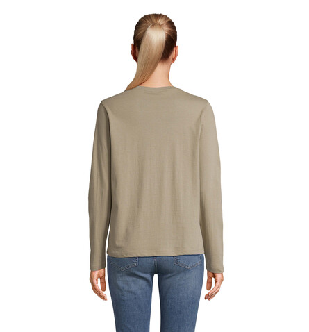 MONARCH DAMEN T-SHIRTS - Khaki bedrucken, Art.-Nr. S04443-KH-XXL