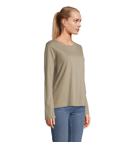 MONARCH DAMEN T-SHIRTS - Khaki bedrucken, Art.-Nr. S04443-KH-XXL