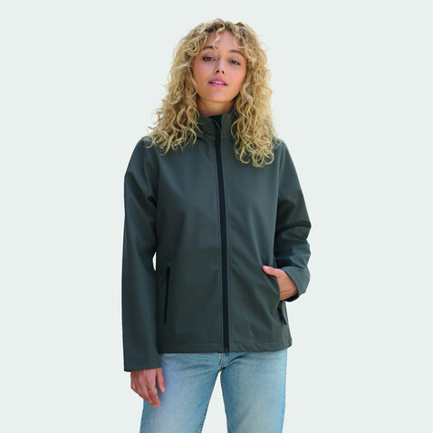 RACE DAMEN-KAPUZENJACKE - Anthrazitgrau bedrucken, Art.-Nr. S04448-CR-L RACE DAMEN-KAPUZENJACKE - Anthrazitgrau bedrucken, Art.-Nr. S04448-CR-L