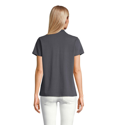 PULSE DAMEN POLO - Mausgrau bedrucken, Art.-Nr. S04501-MU-M