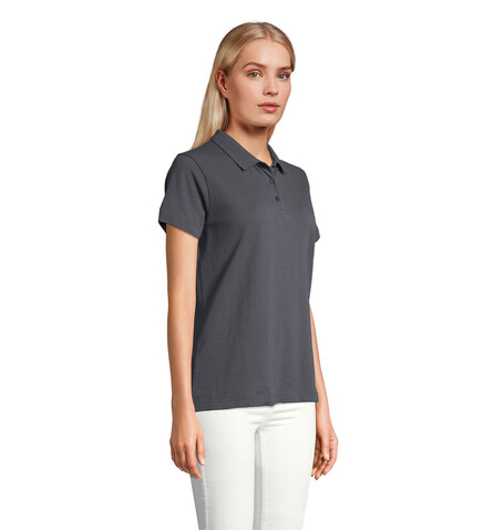 PULSE DAMEN POLO - Mausgrau bedrucken, Art.-Nr. S04501-MU-M