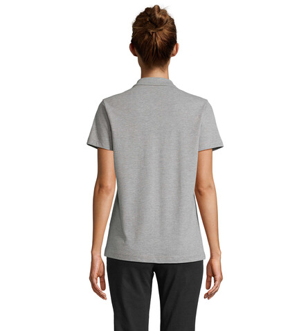 PULSE DAMEN POLO - Grau-Melange 2 bedrucken, Art.-Nr. S04501-GY-XL