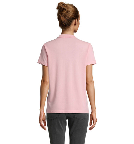 PULSE DAMEN POLO - Bonbon Rosa bedrucken, Art.-Nr. S04501-AX-M