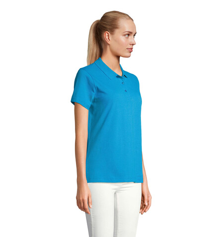 PULSE DAMEN POLO - Aqua bedrucken, Art.-Nr. S04501-AQ-L