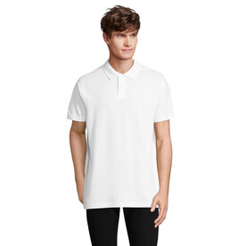 PULSE UNISEX POLO - White bedrucken, Art.-Nr. S04502-WH-XXL
