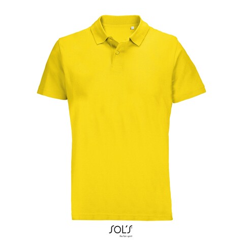 PULSE UNISEX POLO - Gold bedrucken, Art.-Nr. S04502-GO-S
