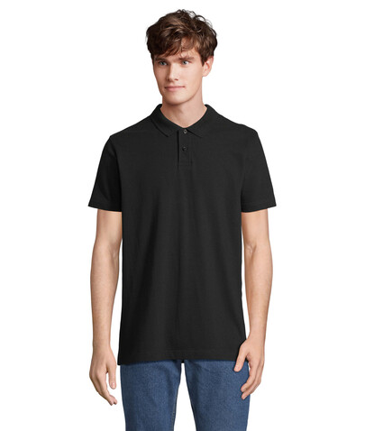 PULSE UNISEX POLO - Schwarz bedrucken, Art.-Nr. S04502-BK-XL PULSE UNISEX POLO - Schwarz bedrucken, Art.-Nr. S04502-BK-XL