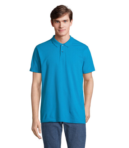 PULSE UNISEX POLO - Aqua bedrucken, Art.-Nr. S04502-AQ-XXL PULSE UNISEX POLO - Aqua bedrucken, Art.-Nr. S04502-AQ-XXL