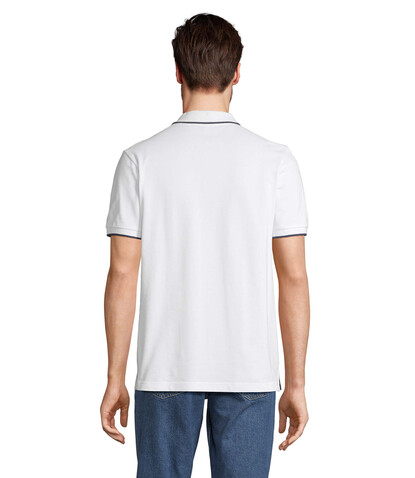 PALERMO POLO-SHIRT - White/French Navy bedrucken, Art.-Nr. S04769-FV-XXL PALERMO POLO-SHIRT - White/French Navy bedrucken, Art.-Nr. S04769-FV-XXL