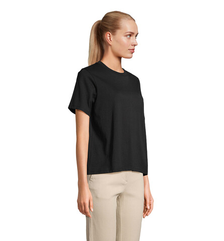 LEGEND DAMEN-T-SHIRT - Deep Black bedrucken, Art.-Nr. S04776-DB-S LEGEND DAMEN-T-SHIRT - Deep Black bedrucken, Art.-Nr. S04776-DB-S