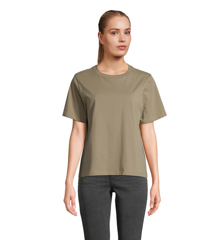 LEGEND DAMEN-T-SHIRT - Khaki bedrucken, Art.-Nr. S04776-KH-L LEGEND DAMEN-T-SHIRT - Khaki bedrucken, Art.-Nr. S04776-KH-L
