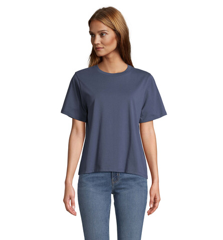 LEGEND DAMEN-T-SHIRT - Denim bedrucken, Art.-Nr. S04776-DM-XXL