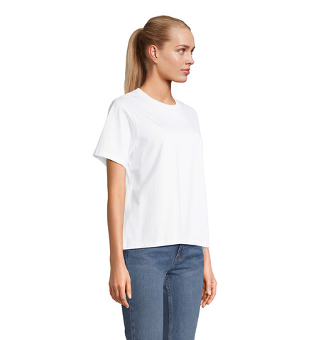 LEGEND DAMEN-T-SHIRT - Absolutes Weiß bedrucken, Art.-Nr. S04776-NB-M