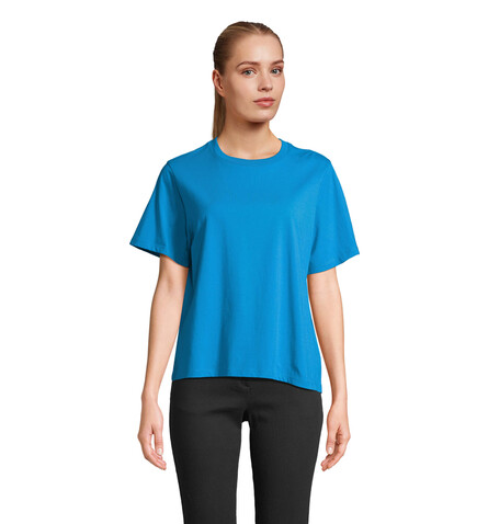 LEGEND DAMEN-T-SHIRT - Aqua bedrucken, Art.-Nr. S04776-AQ-XL