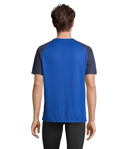 VORTEX RAGLAN T-SHIRT - French Navy/Royal Blue bedrucken, Art.-Nr. S04787-ET-L VORTEX RAGLAN T-SHIRT - French Navy/Royal Blue bedrucken, Art.-Nr. S04787-ET-L