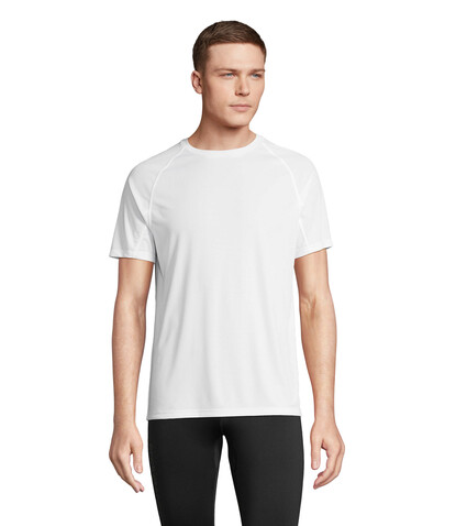 VORTEX RAGLAN T-SHIRT - White bedrucken, Art.-Nr. S04787-WH-XXL