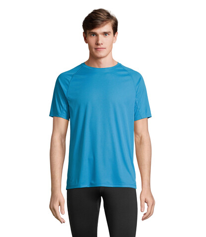 VORTEX RAGLAN T-SHIRT - Aqua bedrucken, Art.-Nr. S04787-AQ-S VORTEX RAGLAN T-SHIRT - Aqua bedrucken, Art.-Nr. S04787-AQ-S
