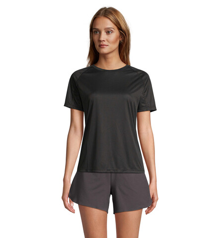 VORTEX WOMEN RAGLAN T-SHIRT - Schwarz bedrucken, Art.-Nr. S04788-BK-XXL
