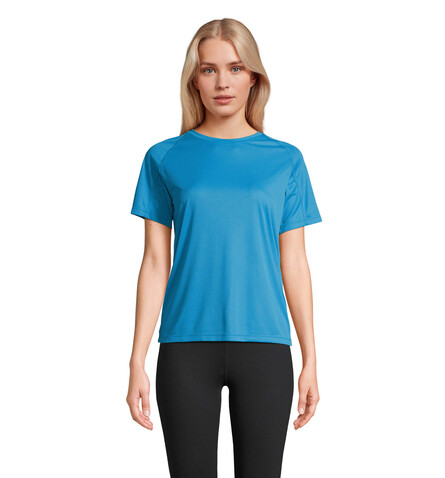VORTEX WOMEN RAGLAN T-SHIRT - Aqua bedrucken, Art.-Nr. S04788-AQ-XL