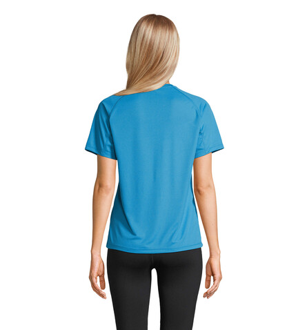 VORTEX WOMEN RAGLAN T-SHIRT - Aqua bedrucken, Art.-Nr. S04788-AQ-XL