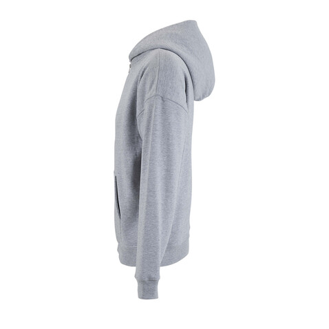 ELIOTT FULLZIP HOODIE - Grau-Melange 2 bedrucken, Art.-Nr. S04884-GY-M