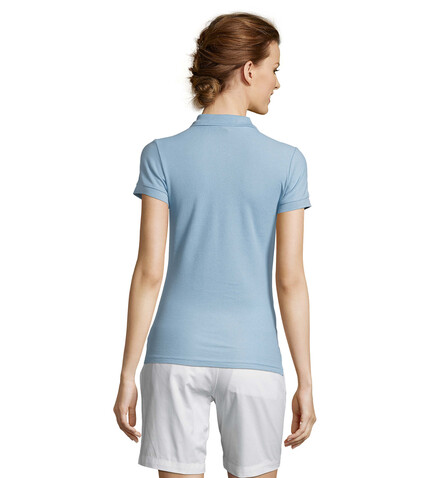 PEOPLE DAMEN POLO 210g - Sky Blue Pique bedrucken, Art.-Nr. S11310-SP-L PEOPLE DAMEN POLO 210g - Sky Blue Pique bedrucken, Art.-Nr. S11310-SP-L