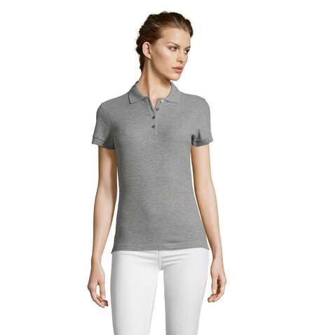 PEOPLE DAMEN POLO 210g - Grau-Melange 2 bedrucken, Art.-Nr. S11310-GY-S PEOPLE DAMEN POLO 210g - Grau-Melange 2 bedrucken, Art.-Nr. S11310-GY-S
