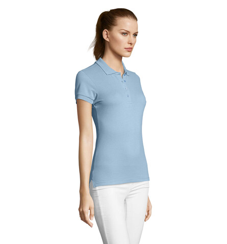 PASSION DAMEN POLO 170g - Sky Blue Pique bedrucken, Art.-Nr. S11338-SP-S PASSION DAMEN POLO 170g - Sky Blue Pique bedrucken, Art.-Nr. S11338-SP-S