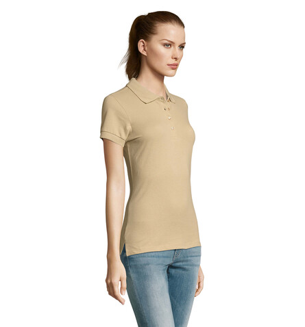 PASSION DAMEN POLO 170g - Sand bedrucken, Art.-Nr. S11338-SA-L