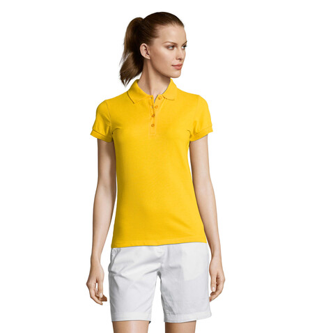PASSION DAMEN POLO 170g - Gold bedrucken, Art.-Nr. S11338-GO-L PASSION DAMEN POLO 170g - Gold bedrucken, Art.-Nr. S11338-GO-L