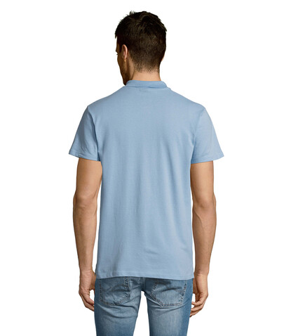 SUMMER II MEN Polo 170g - Sky Blue Pique bedrucken, Art.-Nr. S11342-SP-XL