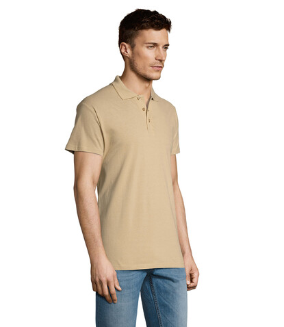 SUMMER II MEN Polo 170g - Sand bedrucken, Art.-Nr. S11342-SA-M SUMMER II MEN Polo 170g - Sand bedrucken, Art.-Nr. S11342-SA-M