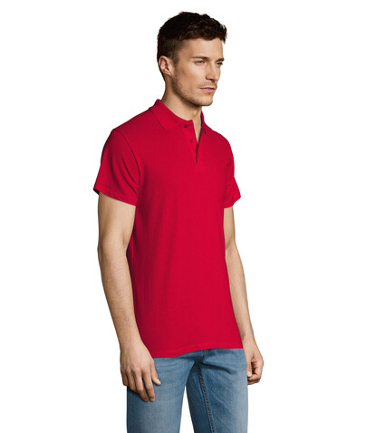 SUMMER II MEN Polo 170g - Red bedrucken, Art.-Nr. S11342-RD-S SUMMER II MEN Polo 170g - Red bedrucken, Art.-Nr. S11342-RD-S