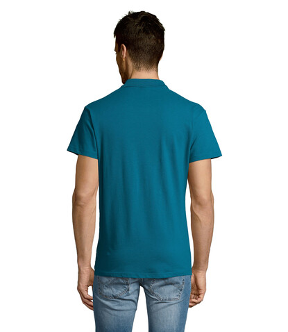 SUMMER II MEN Polo 170g - Entenblau bedrucken, Art.-Nr. S11342-DU-XL