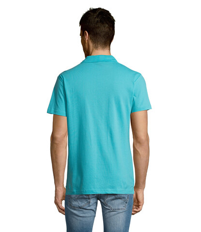 SUMMER II MEN Polo 170g - Atoll-Blau bedrucken, Art.-Nr. S11342-AL-L