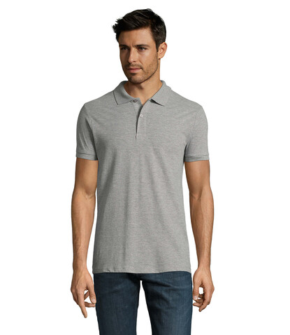 PERFECT MEN Polo 180g - Grau-Melange 2 bedrucken, Art.-Nr. S11346-GY-4XL PERFECT MEN Polo 180g - Grau-Melange 2 bedrucken, Art.-Nr. S11346-GY-4XL