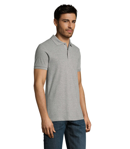 PERFECT MEN Polo 180g - Grau-Melange 2 bedrucken, Art.-Nr. S11346-GY-4XL PERFECT MEN Polo 180g - Grau-Melange 2 bedrucken, Art.-Nr. S11346-GY-4XL